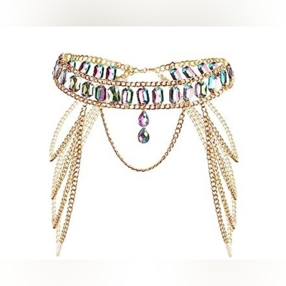 Elegant Gold and Multicolor Belt